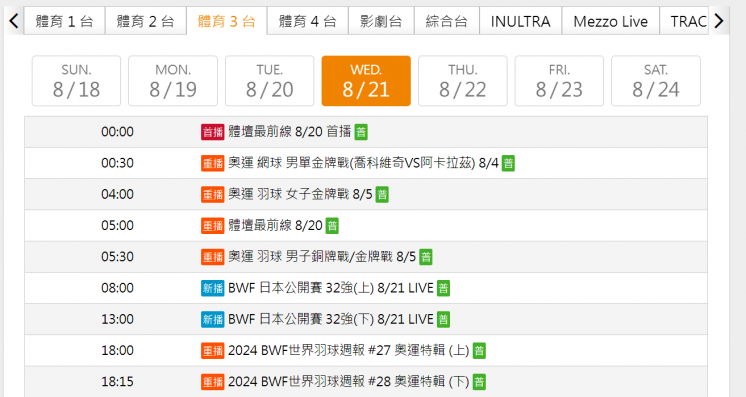 2024日本羽球公開賽賽程