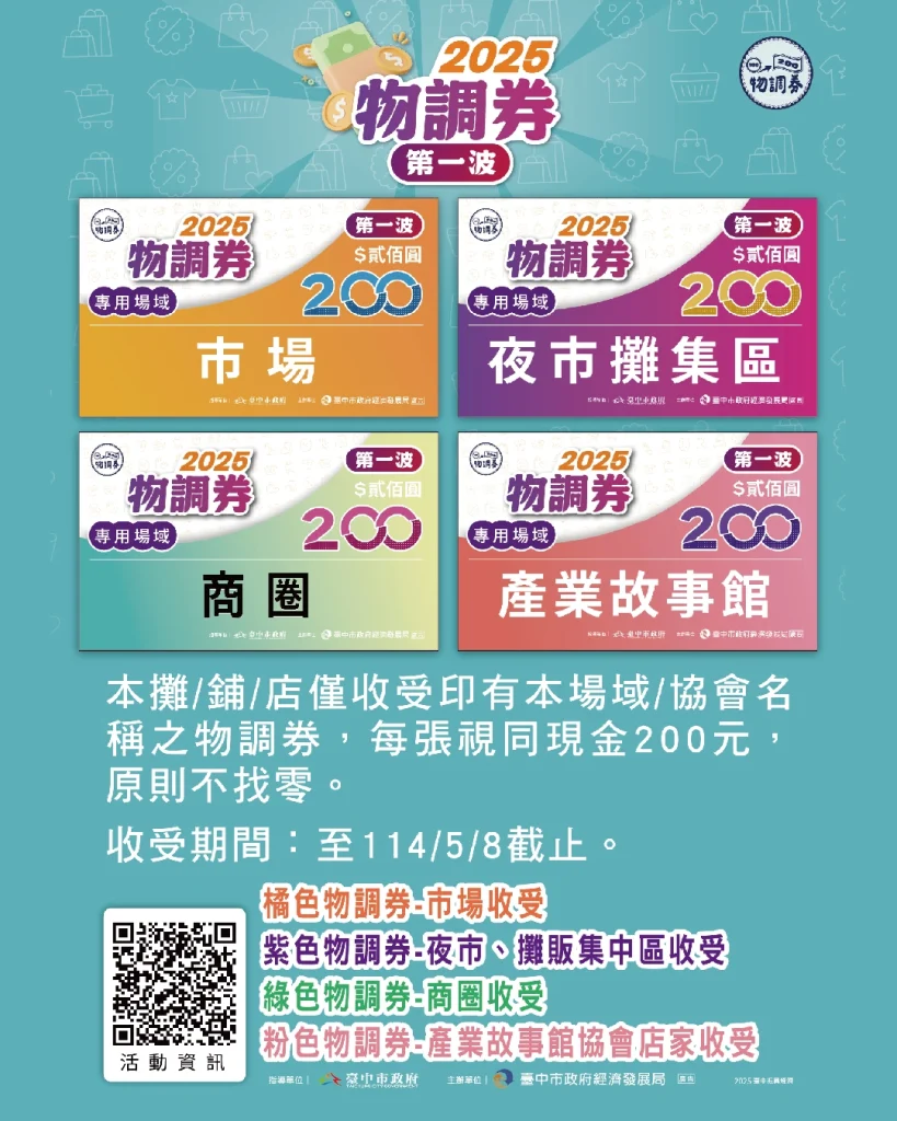 2025台中物調券