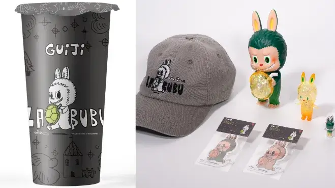 全台唯一「LABUBU手搖飲」！龜記２月聯名杯款、周邊，線上抽獎＋門市加購攻略
